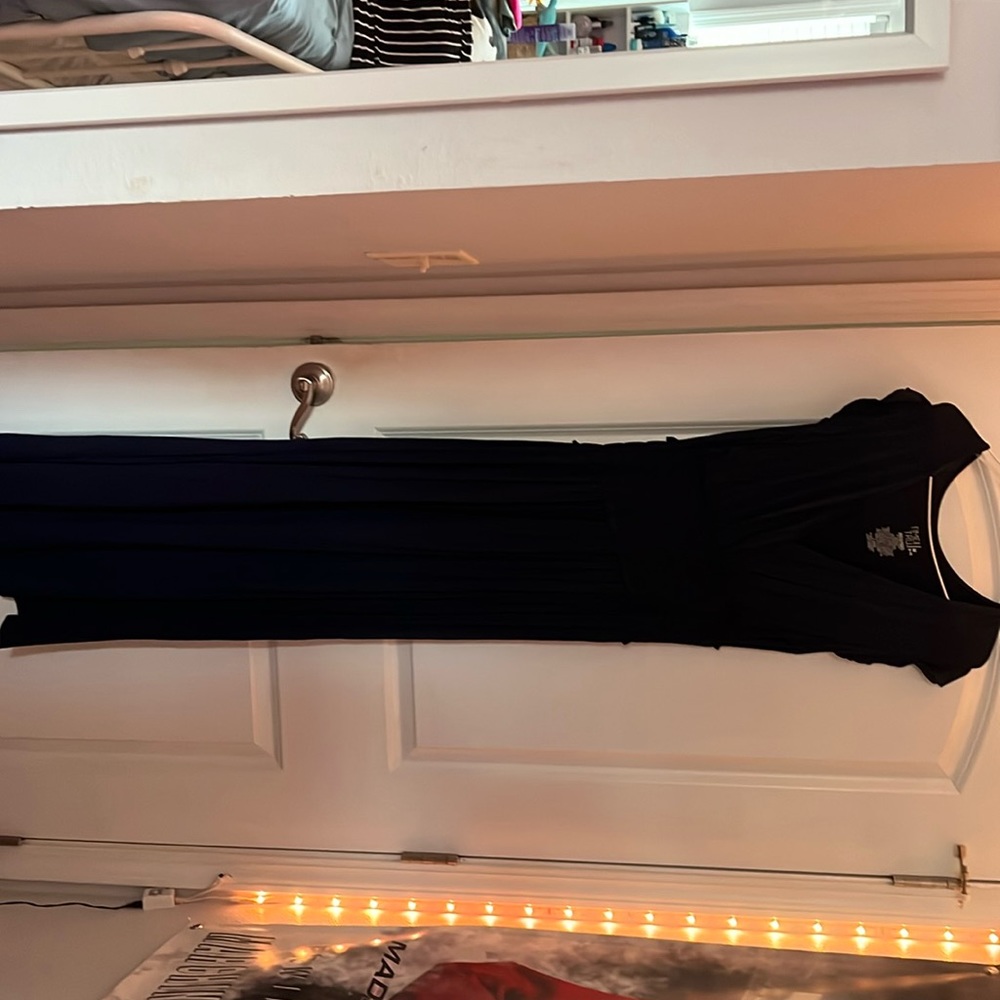Navy blue maxi dress
